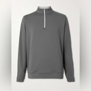 Peter Miller Perth Tech Jersey Quarter Half Zip Golf Top Grey Large *Logo*